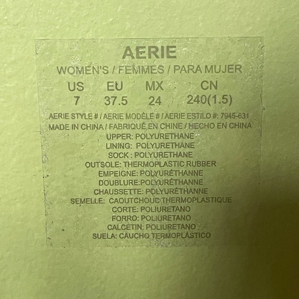 Aerie lime green  flat sandals flip flops size 7 - Picture 4 of 4